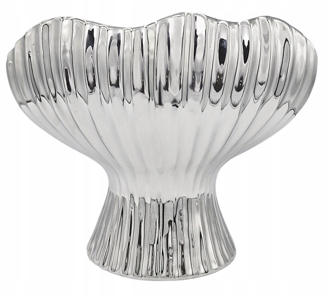 OSŁONKA WAZON DONICA doniczka CERAMIKA 20 CM K333-2 SILVER