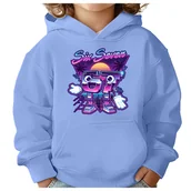 Bluzy dla dziewczynek - BLUZA DZIECIĘCA Z KAPTUREM 67 SIX SEVEN VIRAL 104 DLA DZIECKA PREZENT - miniaturka - grafika 1