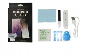 SZKŁO 5D FULL UV LED FINGER DO SAMSUNG GALAXY S10+, SZKIEŁKO OCHRONA EKRANU - Szkła hartowane na telefon - miniaturka - grafika 1