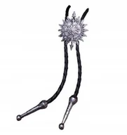 Krawaty i muchy męskie - BOLO KRAWAT Kowbojski Western Dziki zachód rzemyk GWIAZDA KOMPAS SŁOŃCE HIT - miniaturka - grafika 1