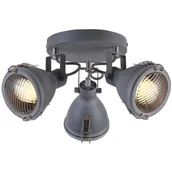 Lampy sufitowe - Candellux Lampa sufitowa reflektorek CRODO PLAFON 3X40W E14 SZARY 98-71132 - miniaturka - grafika 1