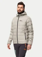 Odzież trekkingowa męska - Jack Wolfskin Kurtka puchowa Ather Down 1207671 Szary Regular Fit - miniaturka - grafika 1