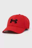 Czapki męskie - Under Armour czapka z daszkiem Blitzing kolor czerwony z aplikacją - miniaturka - grafika 1