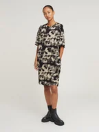 Sukienki - G-Star Sukienka w kolorze czarno-beżowym - miniaturka - grafika 1