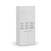 Regały biurowe - Regał sortujący PRIMO WHITE, 1781 x 800 x 420 mm, 9 przegród, biały - miniaturka - grafika 1