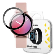 Akcesoria do smartwatchy - Hybrydowe szkło ochronne do Samsung Galaxy Watch Active 2 40mm czarny WOZINSKY - miniaturka - grafika 1