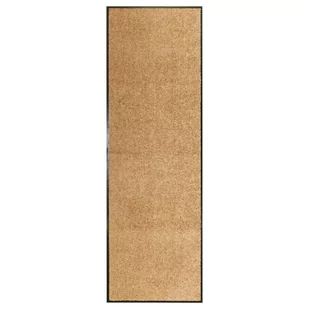 vidaXL Wycieraczka z możliwością prania, kremowa, 60 x 180 cm - Wycieraczki - miniaturka - grafika 1