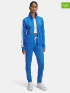 Kurtki i kamizelki sportowe damskie - Under Armour 2-częściowy zestaw sportowy w kolorze niebieskim - miniaturka - grafika 1