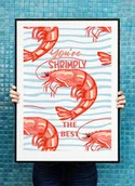 Obrazy i zdjęcia - Plakat Krewetki - miniaturka - grafika 1
