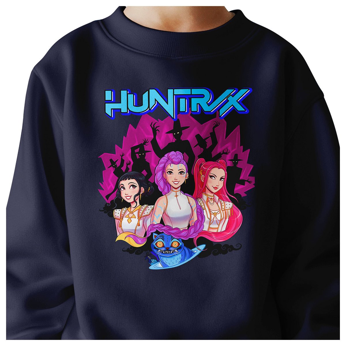 BLUZA DZIECIĘCA KPOP DEMON HUNTERS HUNTRIX 122-128 BAWEŁNIANA JAKOŚĆ