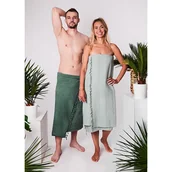 Ręczniki - Ręcznik hammam STONE WASH 100% naturalna bawełna YEYE Antracyt - miniaturka - grafika 1