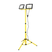 Lampy ogrodowe - Zestaw halogen LED 2x100W + statyw 170cm 6000K naświetlacz IP65 - miniaturka - grafika 1