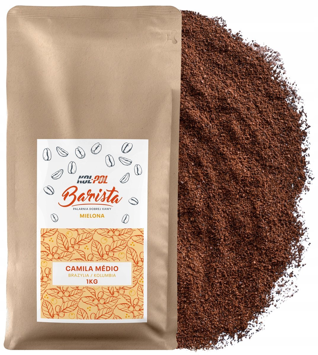 KAWA MIELONA 1kg Kawa 100% Arabica Świeżo Palona - Camila Medio x Kol-Pol