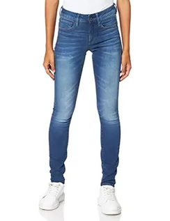 Spodnie damskie - G-STAR RAW Dżinsy damskie 3301 Deconstructed Mid Waist Skinny, niebieski (Medium Aged 9882-071), 27W x 32L - grafika 1