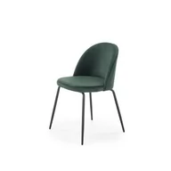Krzesła - Nowoczesne krzesło Lui, ciemny zielony - miniaturka - grafika 1