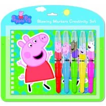 Zestaw kreatywny do kolorowania  marker dmuchany 5kolorów Peppa ALBA MOLI JM-0007 - Zabawki kreatywne - miniaturka - grafika 1