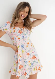 Różowa Sukienka Chihelle - Sukienki - miniaturka - grafika 1