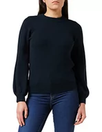 Swetry damskie - Object Objeve Nonsia Ls Knit Noos sweter damski, niebieski, XS - miniaturka - grafika 1