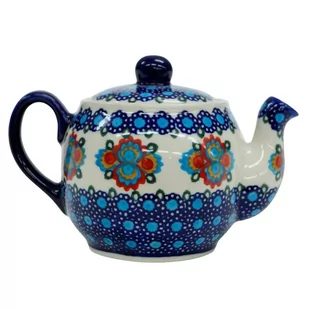 Ceramiczna czajnik kula Ceramika Bolesławiec - Czajniki na gaz - miniaturka - grafika 1