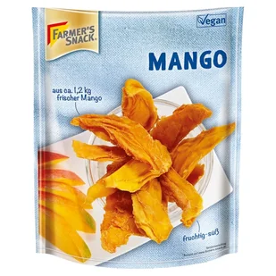 Farmer's Snack Mango suszone w plastrach 100 g - Bakalie - miniaturka - grafika 1
