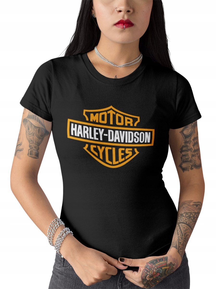HARLEY DAVIDSON T-SHIRT KOSZULKA DAMSKA MOTOCYKLOWA NA MOTOR prezent XS