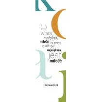 SZARON Zakładka Duża - Wiara, nadzieja, miłość - Szaron - Zakładki do książek - miniaturka - grafika 2