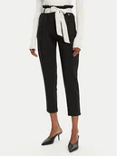 Spodnie damskie - Rinascimento Spodnie materiałowe CFC0122382003 Czarny Regular Fit - miniaturka - grafika 1