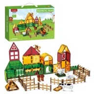 Klocki - Klocki Magnetyczne Magnetic Tiles Kreatywne Farma Zwierząt 76 Elementów - miniaturka - grafika 1
