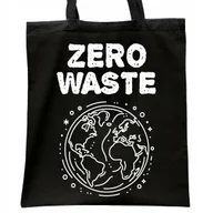 Torby i wózki na zakupy - Torba bawełniana czarna na zakupy Eco Ekologia Przyroda Prezent - miniaturka - grafika 1