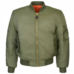 Kurtka Bomberka Pilotka Męska Zimowa FOSTEX MA1 FLYERS Flek - Zielona L - Moda i Uroda OUTLET - miniaturka - grafika 1