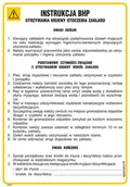 Instrukcje stanowiskowe BHP - IAG57 INSTRUKCJA BHP UTRZYMANIA HIGIENY OTOCZENIA ZAKŁADU, HN - PŁYTA ELASTYCZNA 0,4MM; (245X350MM) - miniaturka - grafika 1