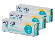 Soczewki kontaktowe - Johnson&Johnson Acuvue Oasys 1-Day with HydraLuxe for Astigmatism 90szt - miniaturka - grafika 1