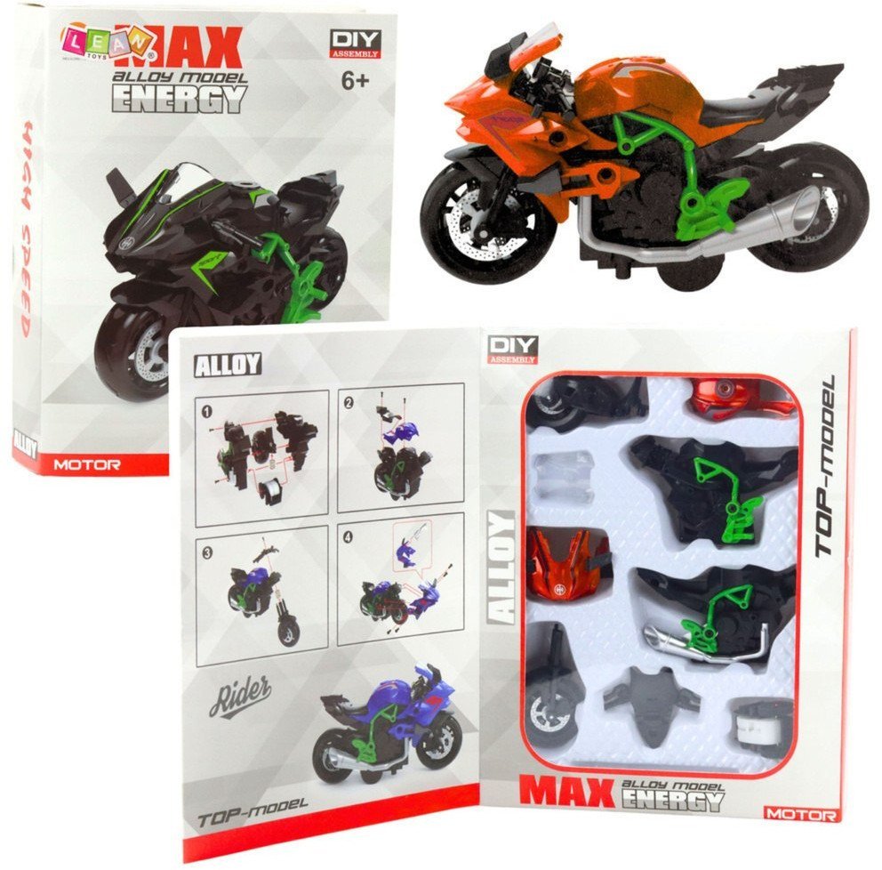 Motocykl do skręcania metalowy 1:14
