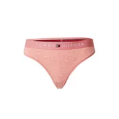 Majtki damskie - TOMMY HILFIGER STRINGI MAJTKI DAMSKIE THONG (EXT SIZES) RÓŻOWE r.M - miniaturka - grafika 1