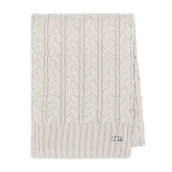 Apaszki i szaliki męskie - Damski szalik z warkoczowym splotem długi - miniaturka - grafika 1