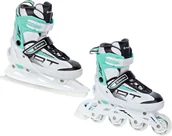 Rolki - Rolki Łyżwy 2w1 Raven Profession White/Mint 31-35 - miniaturka - grafika 1