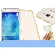 Etui i futerały do telefonów - Pokrowiec Ochronny Do Samsung Galaxy J5 2015 w PRZEZROCZYSTE ZŁOTO Etui Rhinestone Obudowa Case Cover Cadorabo - miniaturka - grafika 1