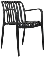 Krzesła - Czarne ażurowe krzesło nowoczesne H4-W23 - miniaturka - grafika 1