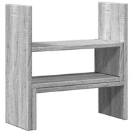 Akcesoria na biurko - vidaXL Organizer na biurko, regulowany, szary dąb sonoma, 40x17x41 cm - miniaturka - grafika 1