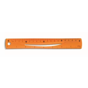 TETIS LINIJKA elastyczna 20cm pomarańczowa BL020PB - Linijki, ekierki - miniaturka - grafika 1