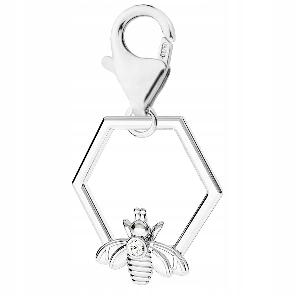 Zawieszka wisząca Pszczoła Plaster srebro 925