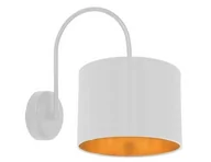 Lampy ścienne - Candellux Atlanta kinkiet 1-punktowy biały 21-00668 - miniaturka - grafika 1