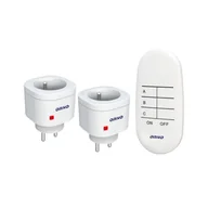 Gniazdka elektryczne - Orno Zestaw bezprzewodowych mini gniazd sterowanych pilotem (2+1) OR-GB-439 - miniaturka - grafika 1