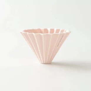 ORIGAMI Ceramiczny Origami Dripper M Różowy 99300167 - Zaparzacze i kawiarki - miniaturka - grafika 2