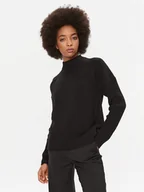 Swetry damskie - Boss Sweter Foltin 50501575 Czarny Relaxed Fit - miniaturka - grafika 1