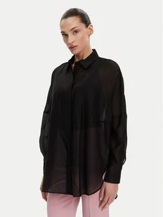 ACCESS FASHION Koszula 53-7068-104 Czarny Loose Fit - Koszule damskie - miniaturka - grafika 1
