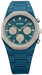 Zegarek Zegarek D1 Milano D1-PHBJ06 PETROL BLAST POLYCHRONO 40,5 MM - - Zegarki męskie - miniaturka - grafika 2
