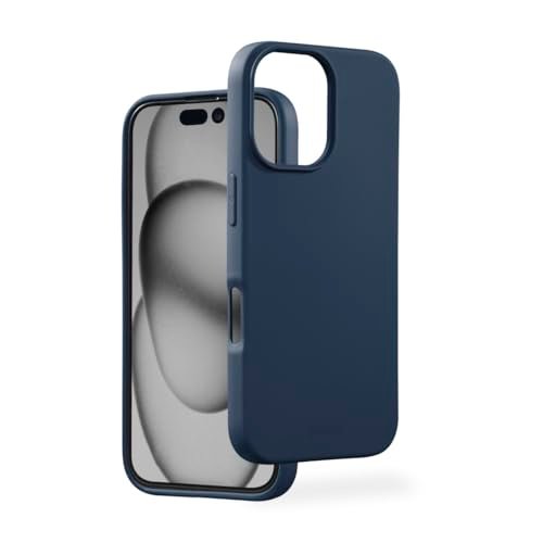 Hama Etui na telefon iPhone 16 (etui na telefon komórkowy, odporne na uderzenia, zarysowania, eleganckie etui ochronne z tyłu, miękkie, cienkie, miękka powierzchnia, kompatybilne z bezprzewodowym