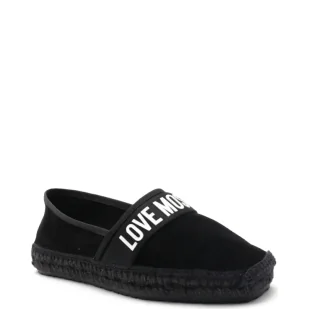 Love Moschino Skórzane espadryle - Espadryle damskie - miniaturka - grafika 1