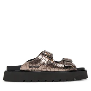 Klapki REPLAY GWF81 .000.C0040S Złoty - Klapki i japonki damskie - miniaturka - grafika 1